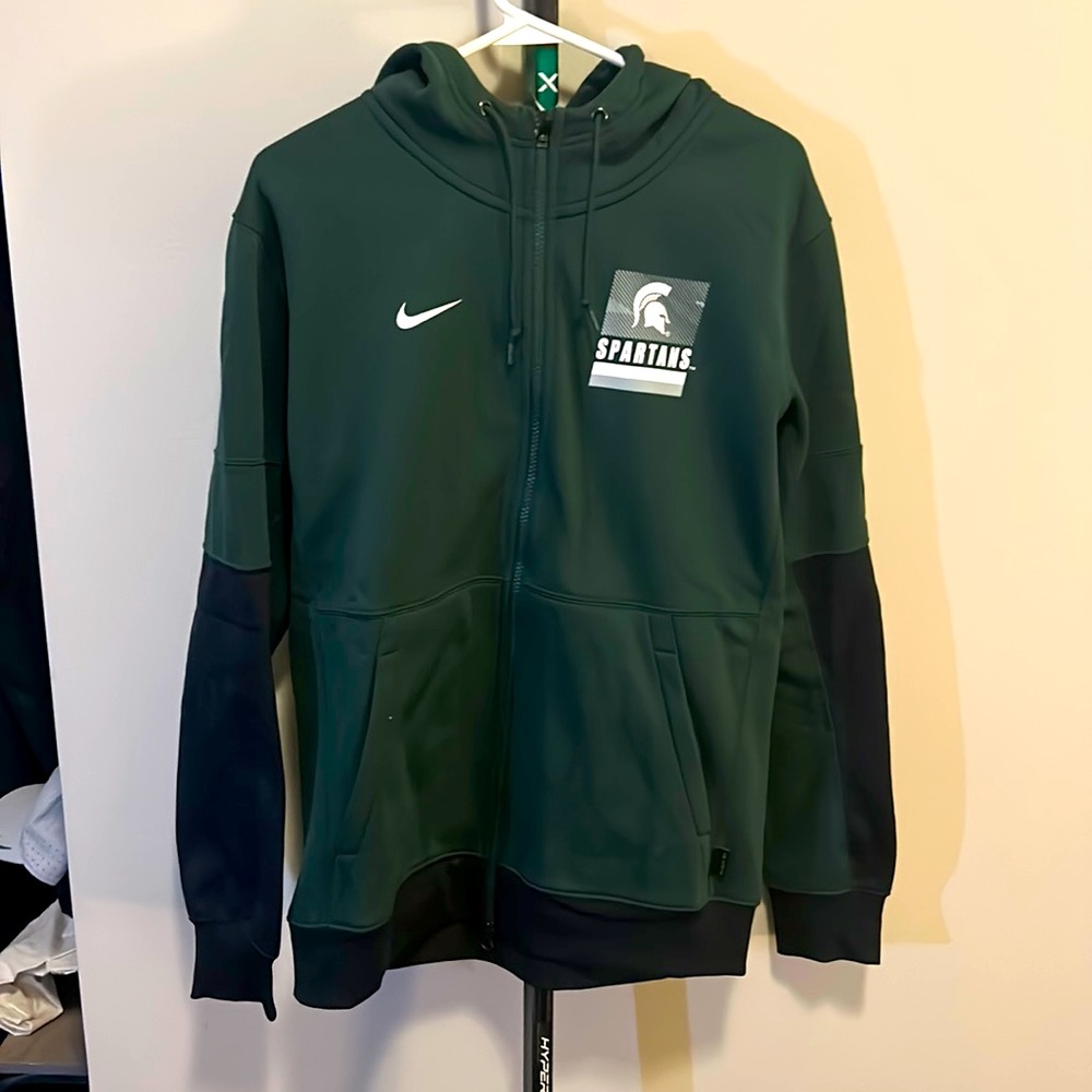 Msu sweat suit top zip up